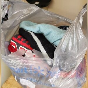 Mixed Knit Tops Bundle - Light Blue, Black, Red